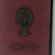 Quadro militare con aquila sabauda in metallo. Macchie 2
