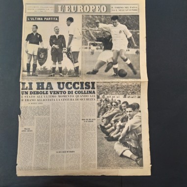 Supplemento della rivista L'Europeo sul Torino 1949. Lievi strappi