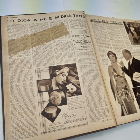 Riviste Cinema Illustrazione annata 1933 rilegate il volume rigido. Ingiallito