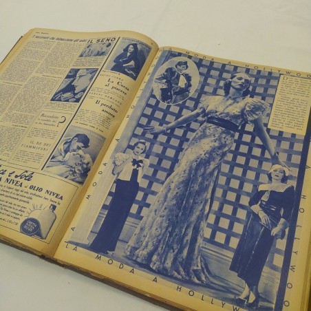 Riviste Cinema Illustrazione annata 1933 rilegate il volume rigido. Ingiallito