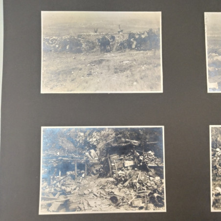 Lotto di 8 foto di trincee della 1° guerra mondiale 1915/18. Buono