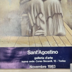 Manifesto I Giganti del '900, Galleria Sant'Agostino, Torino 1983. Pieghe 2