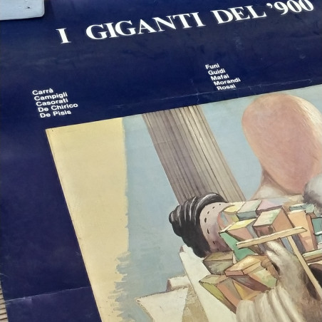 Manifesto I Giganti del '900, Galleria Sant'Agostino, Torino 1983. Pieghe