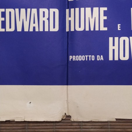 Manifesto originale Rantolo nel buio 1973 Forellini di affissione. Piccoli st...