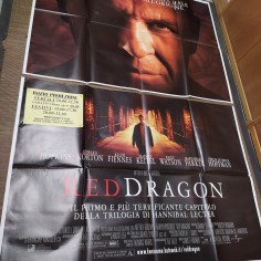 Manifesto originale Red Dragon 2002 Forellini di affissione. Due fogli. Macch... 2