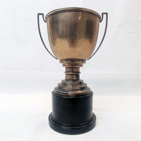 Coppa in argento II° concorso cine Sistiana 1964 h. 26 c. d. 13 cm