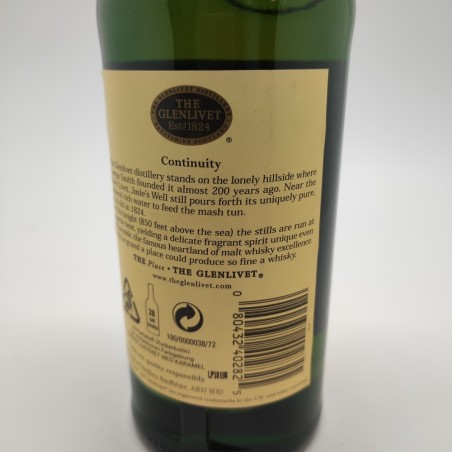 Whisky The Glenlivet 12 anni 70 cl 40% livello alto