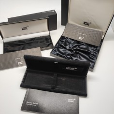 Lotto di 3 scatole vuote per penne Montblanc con relativi libretti 2