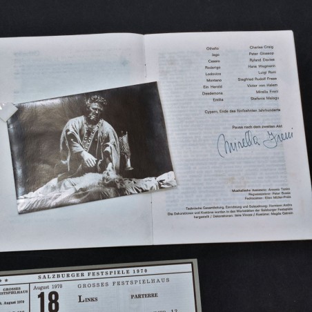 Volumetto Salisburgo festival 1970 con foto autografa Herbert von Karajan