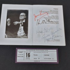 Fascicolo Salisburgo festival 1970 Fidelio con 7 autografi Karl Bohme 2