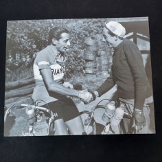 Ristampa foto ciclista Fausto Coppi formato 40x26 cm 2