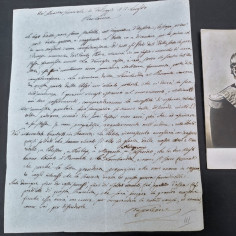 Lettera originale a firma Napoleone III 12 luglio 1859 + cartolina postale 2