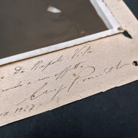 Foto con dedica di Luigi Pirandello a Vincenzo Di Napoli-Vita 1927