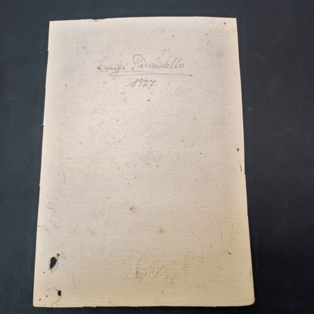 Foto con dedica di Luigi Pirandello a Vincenzo Di Napoli-Vita 1927
