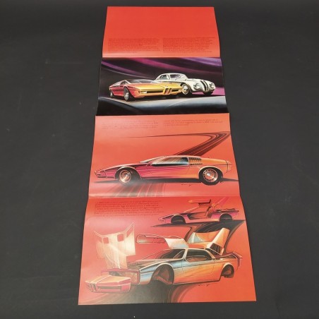 Catalogo auto BMW Turbo, 1972. Fortemente impolverato