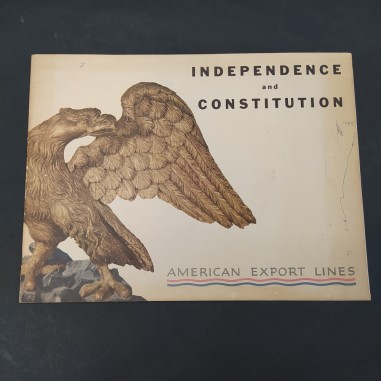 Catalogo crociere American Export Lines - Independence and Constitution. Macchie