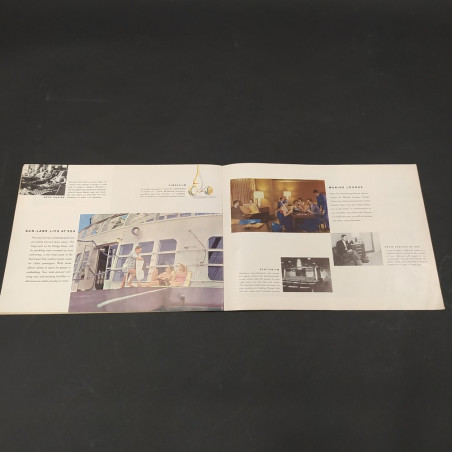 Catalogo crociere American Export Lines - Independence and Constitution. Macchie