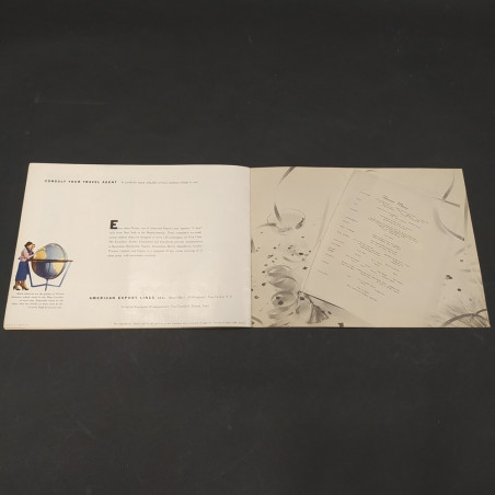 Catalogo crociere American Export Lines - Independence and Constitution. Macchie