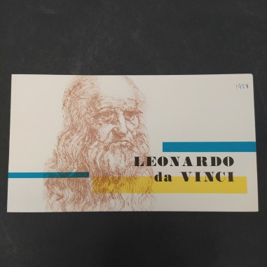 Depliant nave Leonardo da Vinci, società Italia, anni '50. Buone condizioni