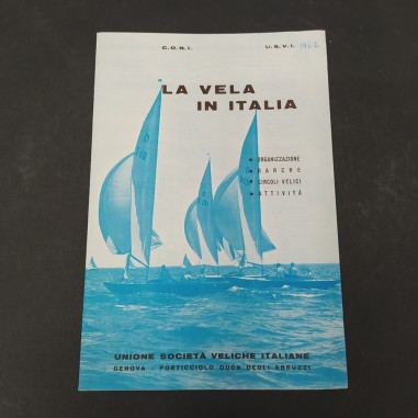 La vela in Italia, pubblicazione del CONI, anni '60. Buone condizioni