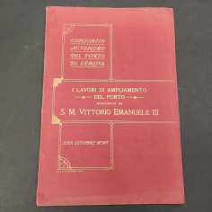 Libro I lavori di ampliamento del porto, Consorzio autonomo porto di Genova 1905
