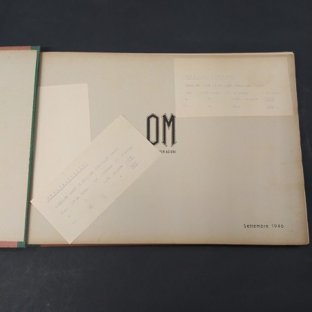 Catalogo parti di ricambio autotelaio Titanio OM, 3° ed. 1946. Macchie umidità