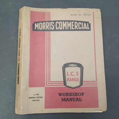 Manuale d'officina Workshop Manual in inglese Morris-Commercial LC5 Range