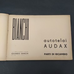 Catalogo parti di ricambi Bianchi Autotelai Audax, 1953. Mediocre 2