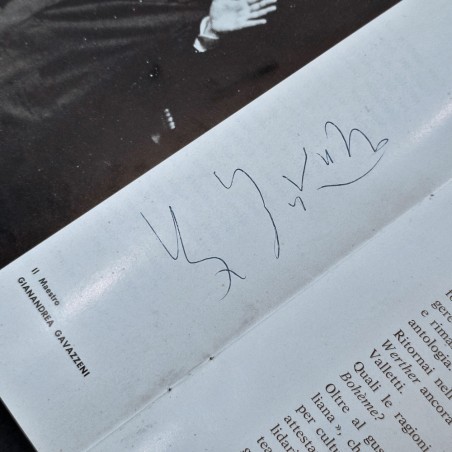 La Boheme fascicolo con foto autografa direttore Gianadrea Gavazzeni