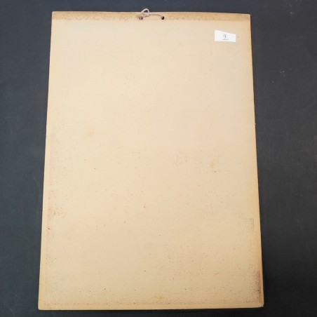Cartoncino pubblicitario anni 30 Stufe Pagliero Michele Castellamonte Aosta