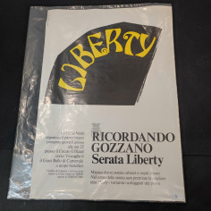 Poster Serata Liberty ricordando Gozzano autore Armando Testa 35x50 cm 2