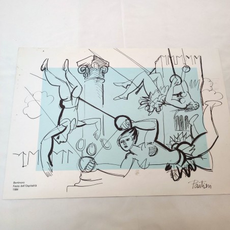 Lotto di 5 litografie Claudio Lasagni x2, Pantieri Imer Guala x2