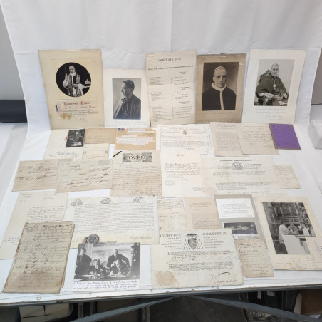 Blocco religioso documenti vari Mons. Nasalli Rocca e famiglia primo 900