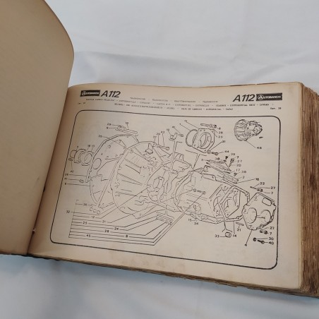 Catalogo parti di ricambio vetture Lancia A112, 1969-77. Condizioni mediocri