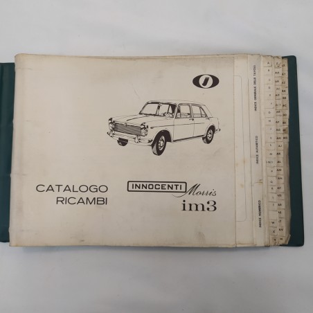 Catalogo ricambi autovetture Innocenti Morris im3, 1963. Mediocre, segni a penna
