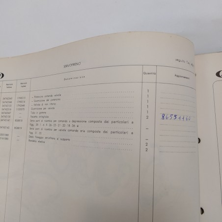 Catalogo ricambi autovetture Innocenti Morris im3, 1963. Mediocre, segni a penna