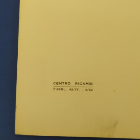 Catalogo ricambi vetture Innocenti Austin A40, 1962. Raccoglitore ad anelli