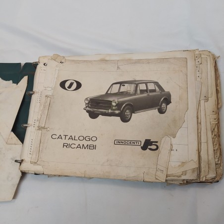 Catalogo ricambi vetture Innocenti Austin MorrisJ5, 1970. Raccoglitore ad anelli