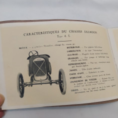 Catalogo vetture Le cyclecar Salmson Type A.L. Mod. 1922 in francese con macchie 2