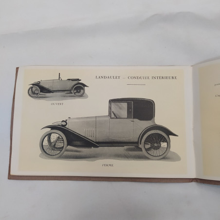 Catalogo vetture Le cyclecar Salmson Type A.L. Mod. 1922 in francese con macchie