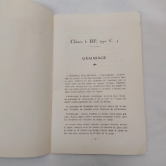Libretto uso e manutenzione Amilcar 6-7-8-10HP francese anni '20. Ingiallimenti 2