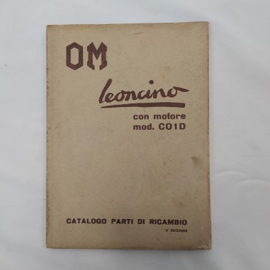 Catalogo Parti di ricambio OM leoncino motore mod. CO1D, 1958