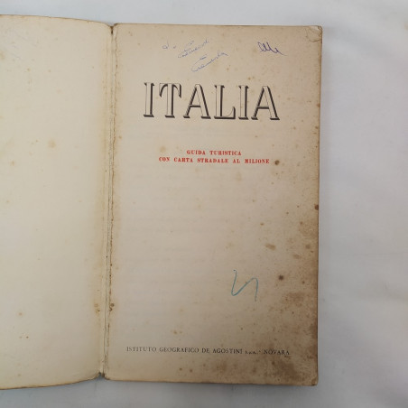 Libro Guida turistica con carta stradale al milione dell'Italia, 1962. Fioriture