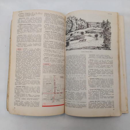 Libro Guida turistica con carta stradale al milione dell'Italia, 1962. Fioriture