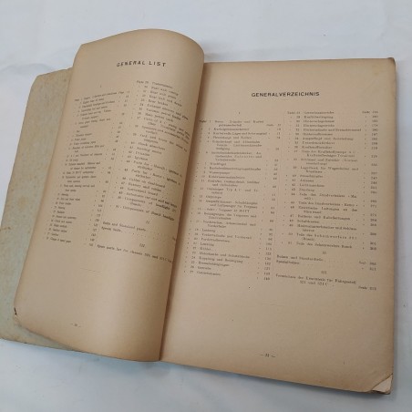 Catalogo parti di ricambio Fiat chassis mod. 521-521C, 1930. Pieghe e strappi