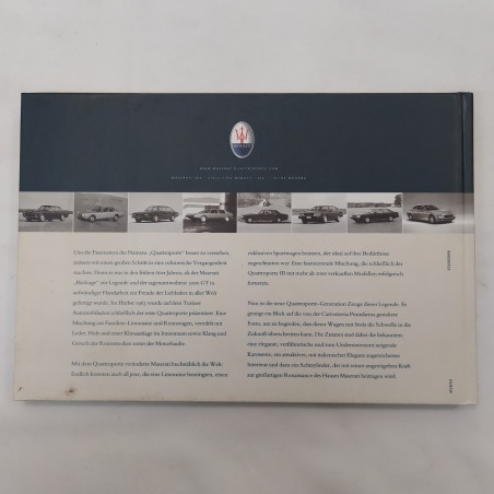 Libro Maserati Quattroporte Die Geschichte, Jurgen Levandowski, tedesco. Polvere
