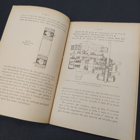 Libro L'automobile, G. Cattaneo, Biblioteca popolare di cultura,1915. Fioriture