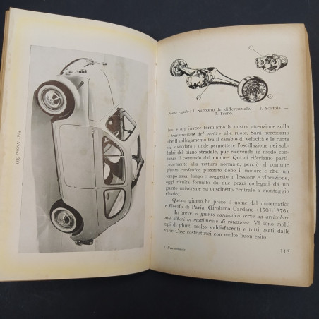 Libro L'automobile e le sue meraviglie, Gioia di conoscere 8, Barbieri, 1960
