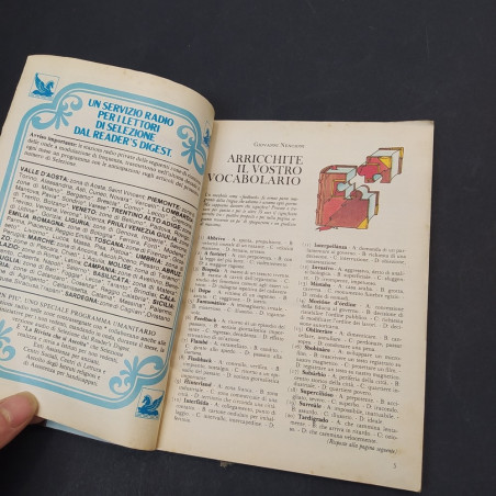 Libro Selezione dal Reader's Digest, settembre 1985. Macchie e ingiallimenti