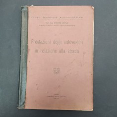 Libro Presentazione degli autoveicoli in relazione alla strada, C. Amione, 1934
